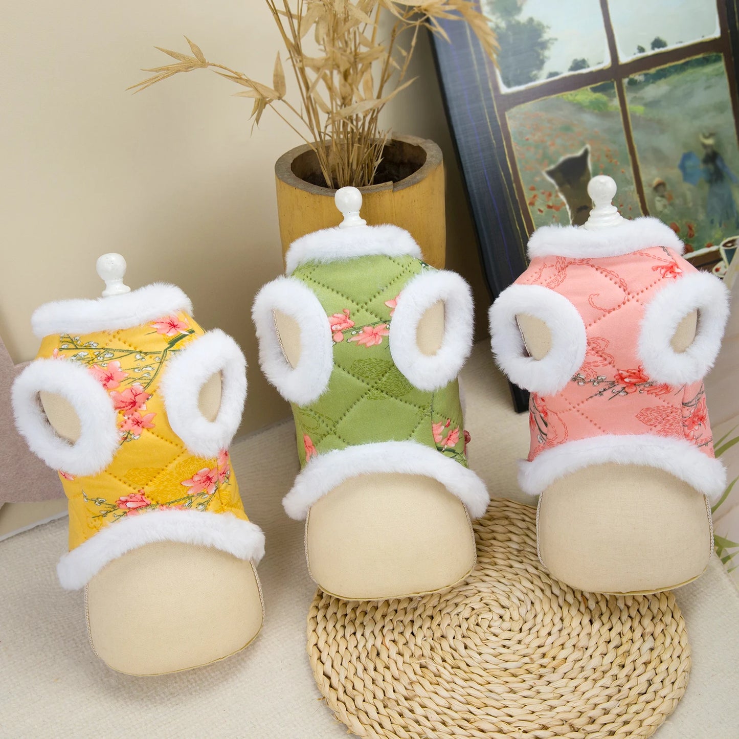 Warm Chinese Style Pet Dog Tang Suit Winter Jacket