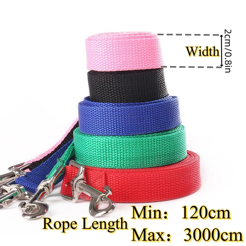 Nylon Dog Leash Long Training Leash Extended Control For Dogs