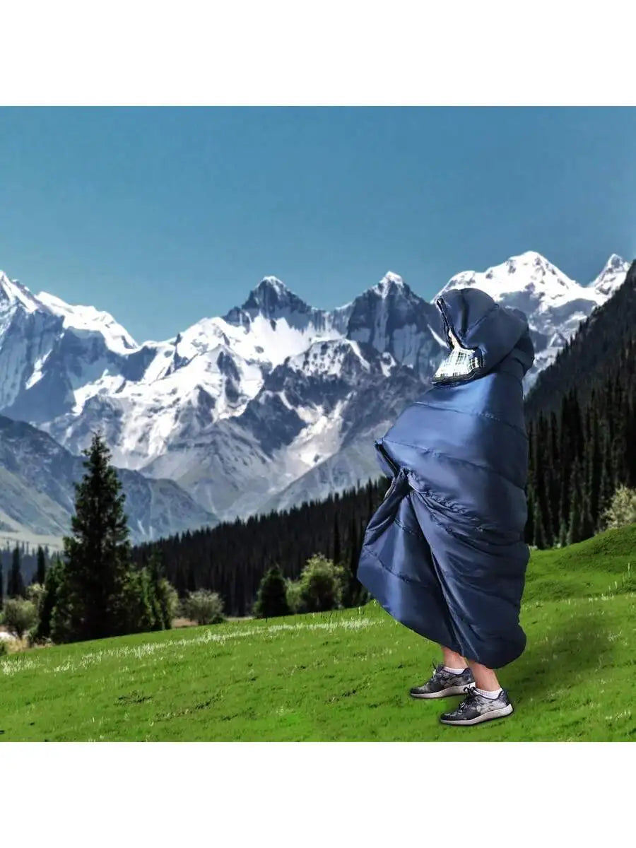 0 Degree Adult Sleeping Bag Mummy Style With Flannel Liner