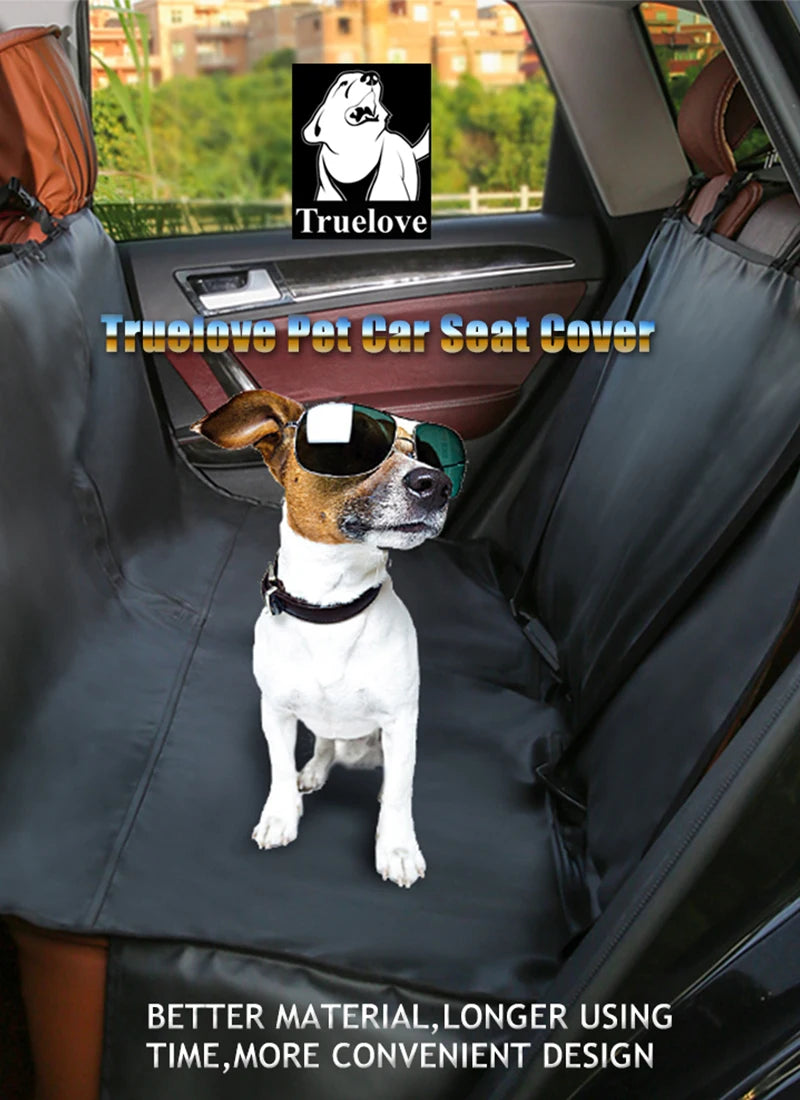 TrueLove Pet Car Seat Cover Back Seat Waterproof Durable Zippered