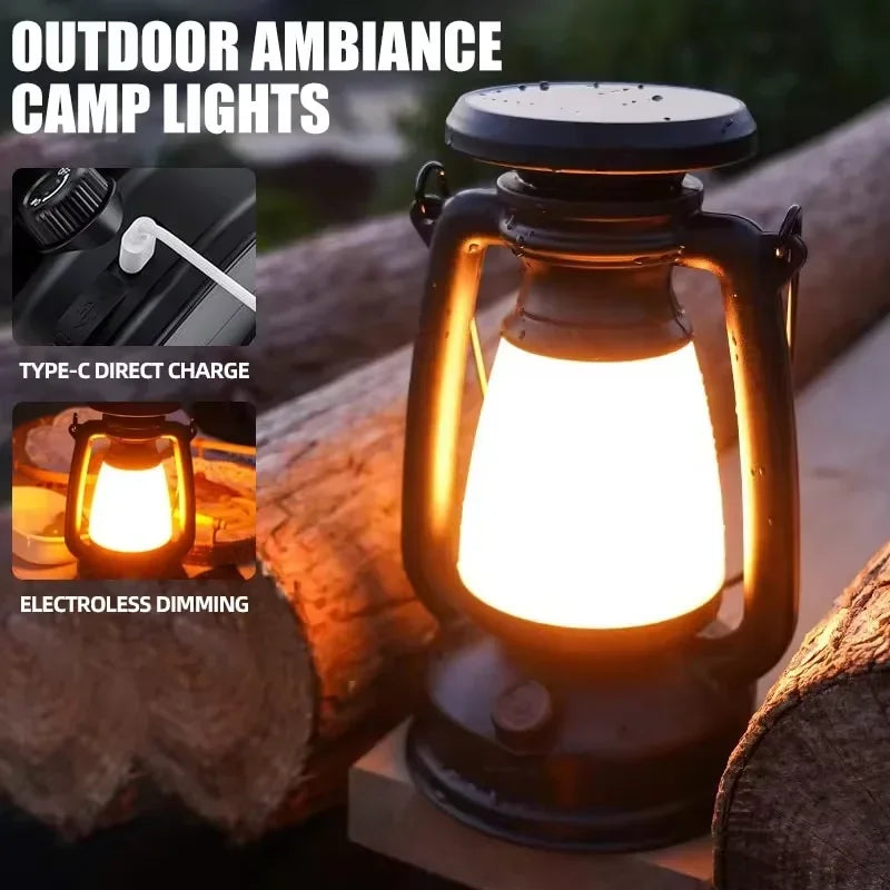 Charging Decoration Atmosphere Light Retro Horse LED Lantern