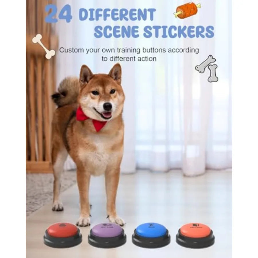 Dog Talking Button Set 8 Buttons Recordable Voice Training Aid