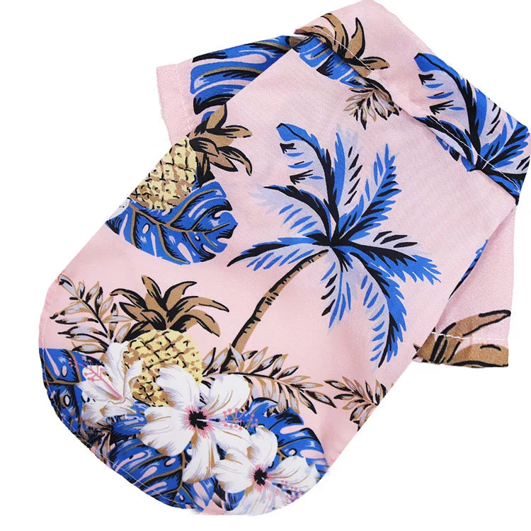 Hawaiian Style Summer Dog Shirt For Small And Medium Dogs