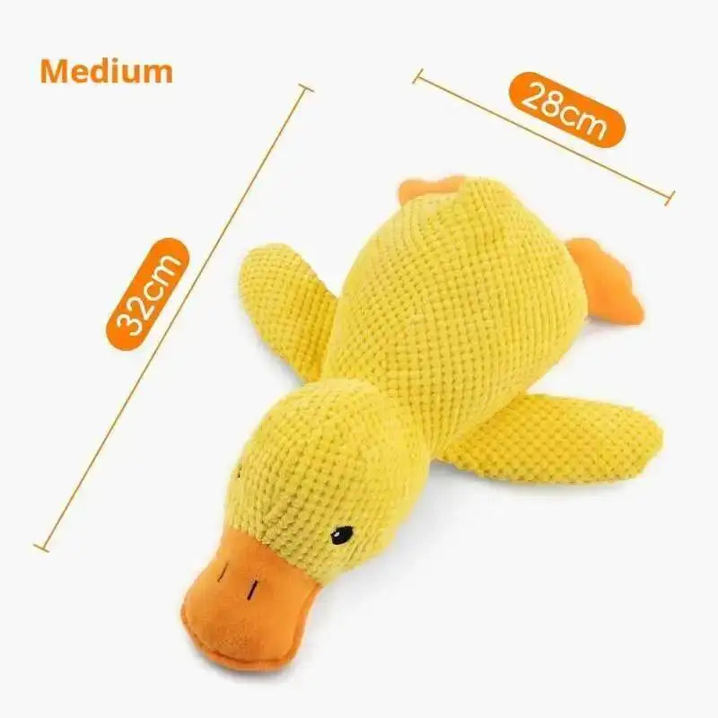 Dog Plush Calming Duck Toy Squeaky Chew for Puppies