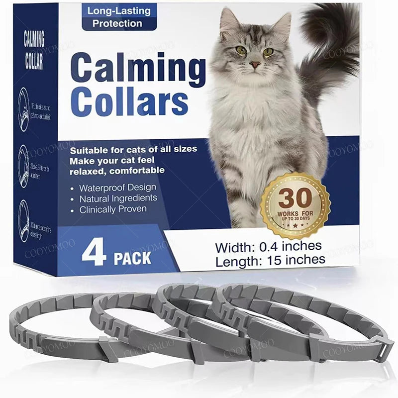Dog Cat Calming Collar For Anxiety Relief Breakaway Quick Release