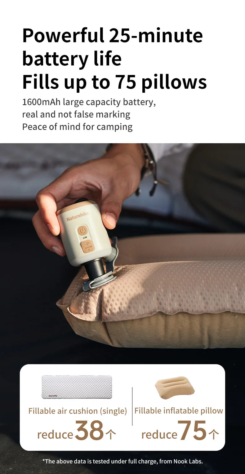 Naturehike Portable Multi Function Air Pump For Inflatable Mat