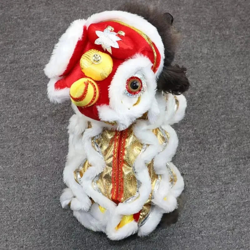 2026 Costume Lion Dance Dog And Cat Spring Festival Dog Costume Chinese New Year Role Play Puppy Pet Chihuahua Puppy Costume