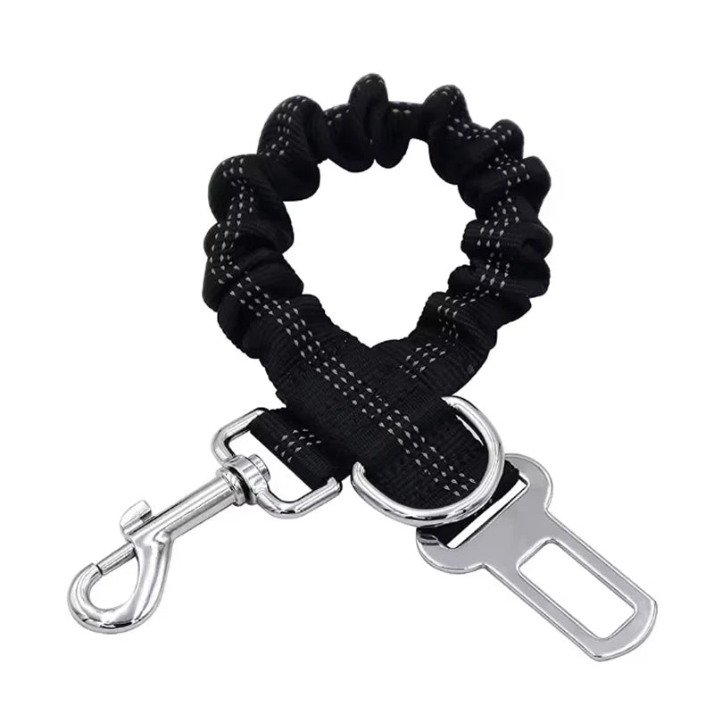 Dog Safety Car Seat Belt Leash With Elastic Traction