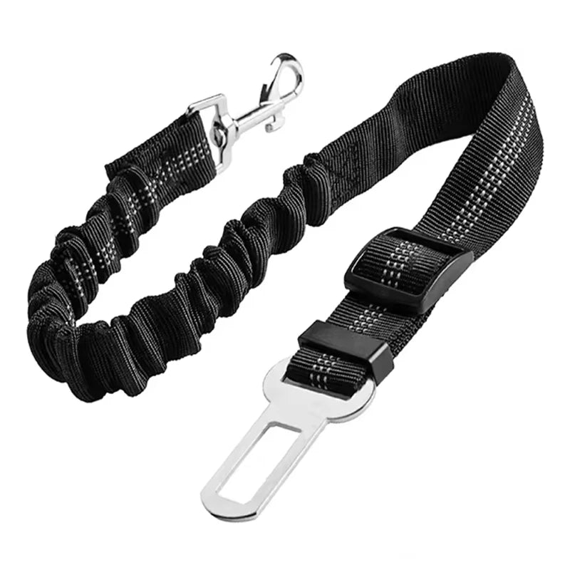 Dog Safety Car Seat Belt Leash With Elastic Traction
