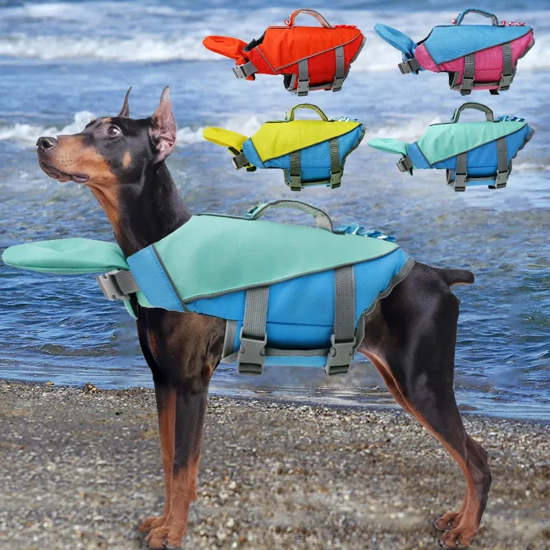 Dog Summer Life Jacket Safety Vest For Swimming And Surfing