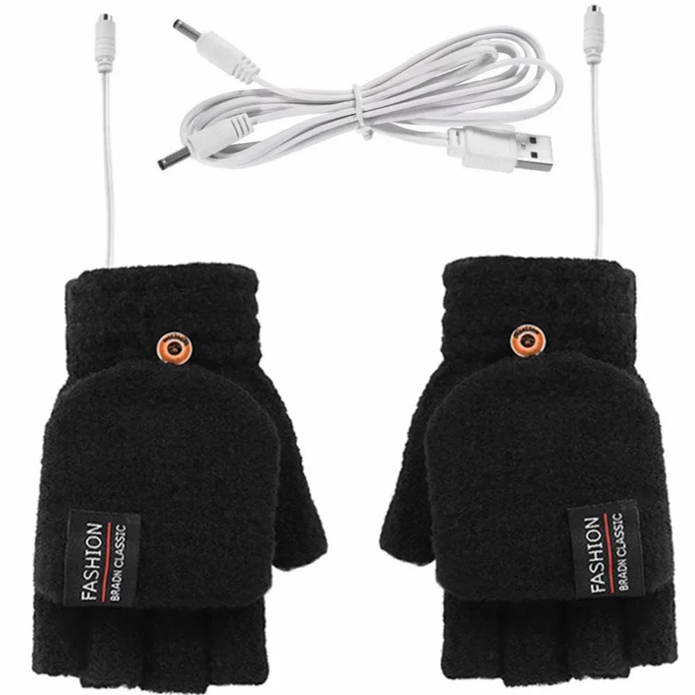USB Electric Heating Gloves for Sports and Winter Activities
