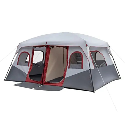 Waterproof Windproof Family Cabin Tent With Two Doors For Camping