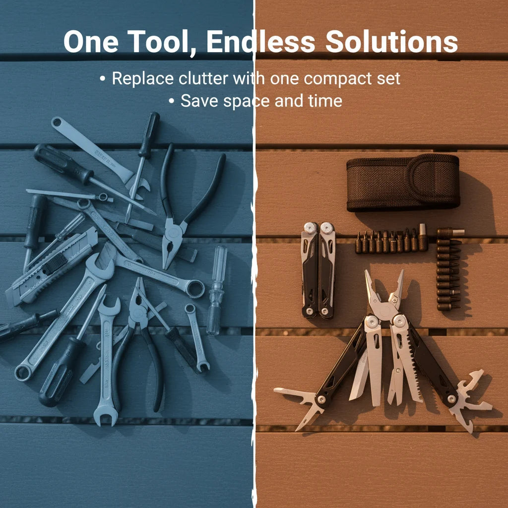 27 In 1 Multitool Pliers Stainless Steel Survival Tool