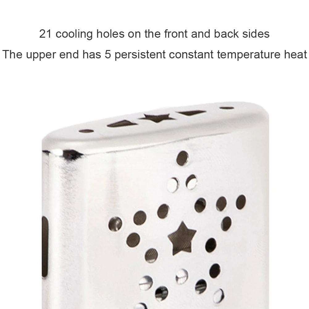 Apwikoger Refillable Catalytic Fuel Hand Warmer Portable Reusable Metal Alloy