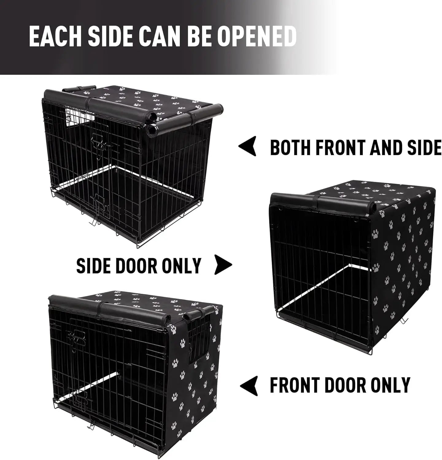 Waterproof Dog Crate Cover For Wire Cages Universal Fit