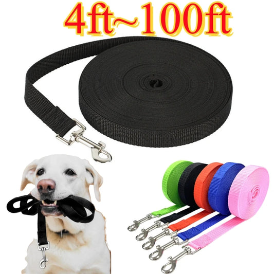 Nylon Dog Leash Long Training Leash Extended Control For Dogs - Paws and Pro's Outfitters