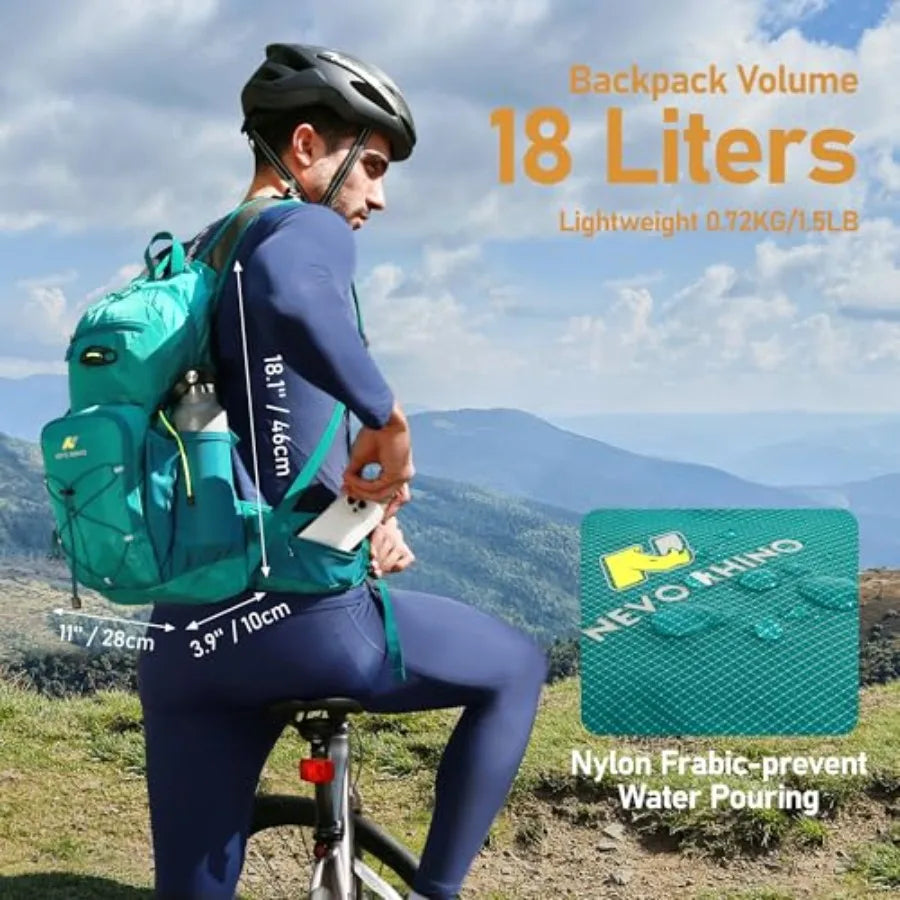 Hydration Backpack 18L Insulated Pack With 3L Water Bladder Hiking