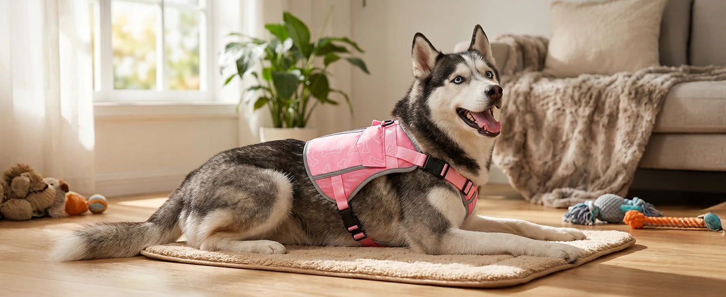 Cooling Vest For Dogs With Replaceable Cooling Packs, Lightweight
