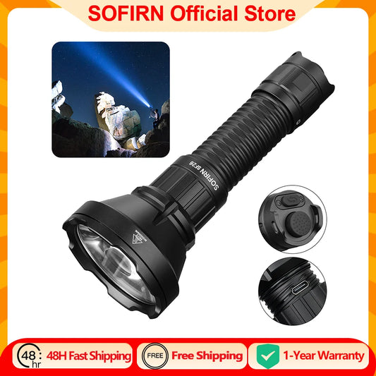 Sofirn SF26 21700 Tactical Flashlight 2000lm USB C Rechargeable