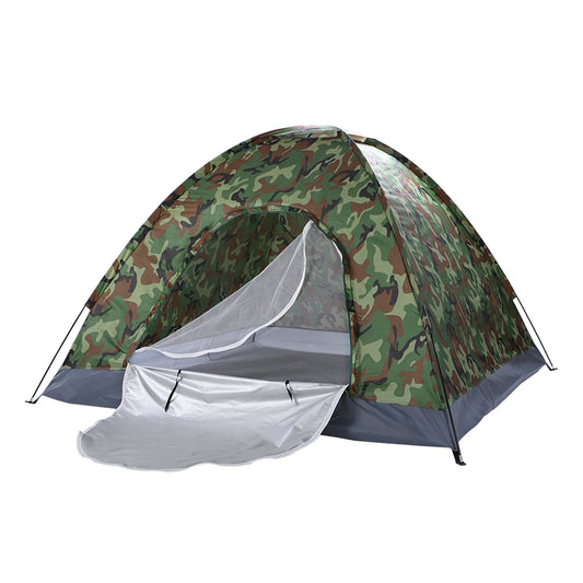 Family Camping Dome Tent Waterproof UV Proof With Fiberglass Poles