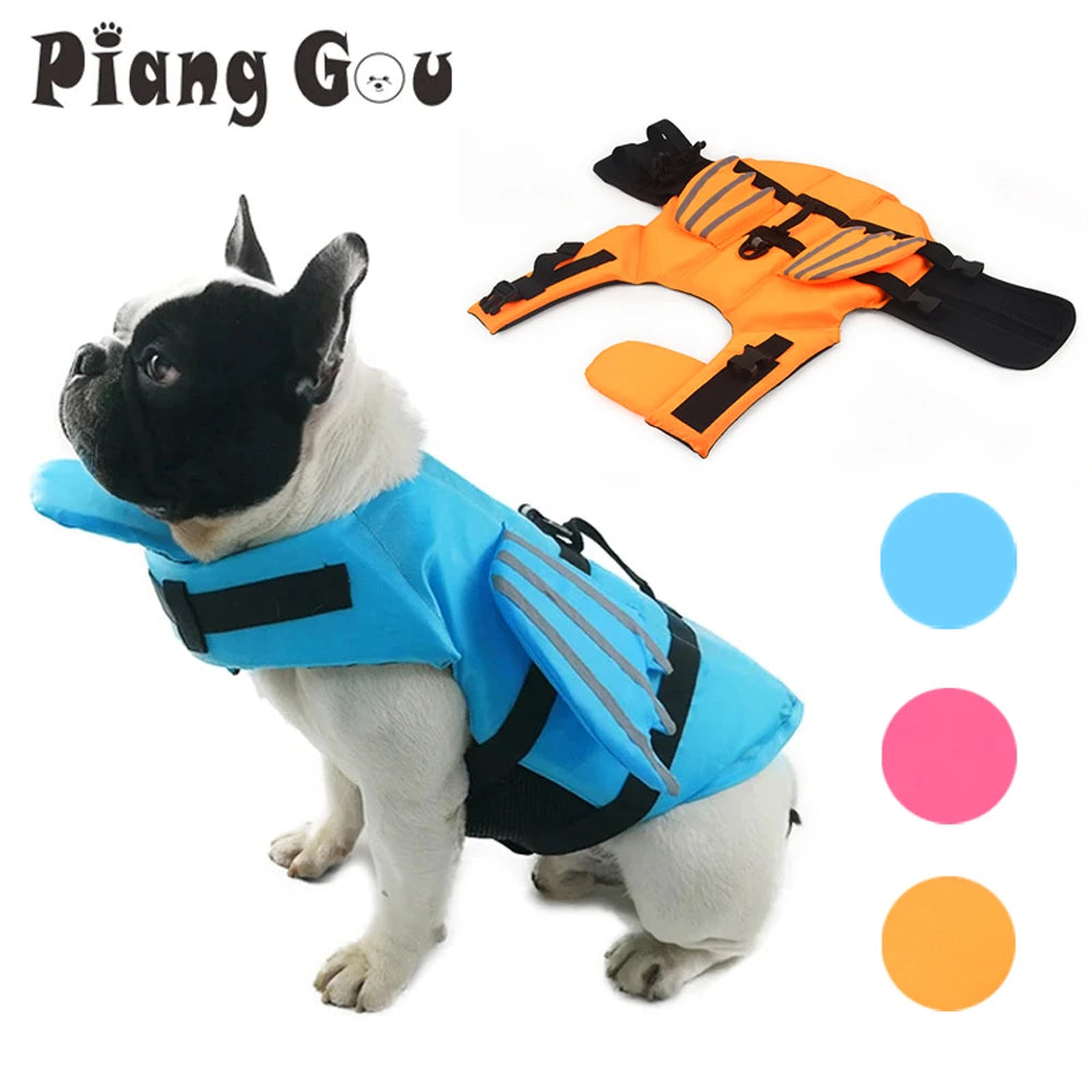 Piang Gouer Dog Life Vest Summer Swimwear With Reflective Wing