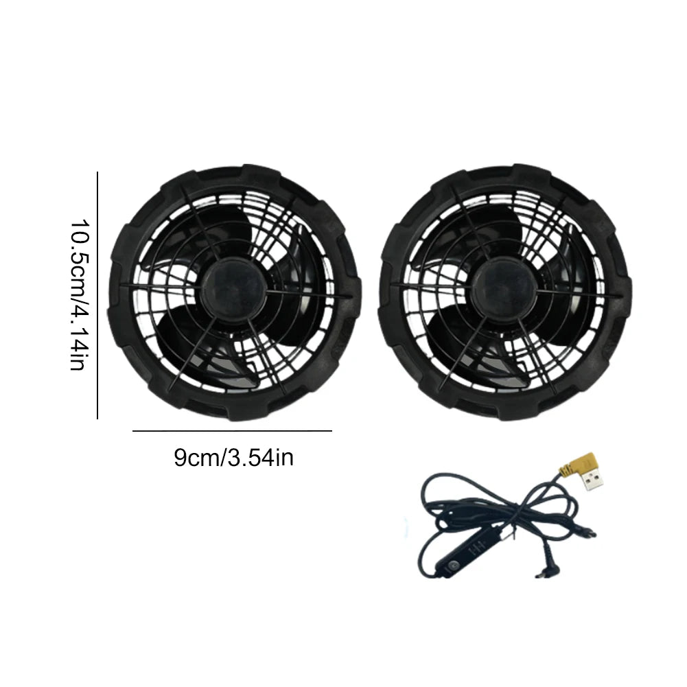 Wearable Cooling Vest With Air Conditioning Fan For Outdoor Summer