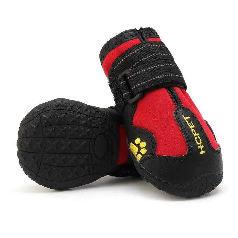 HCPET Waterproof Outdoor Dog Boots Set Durable Breathable