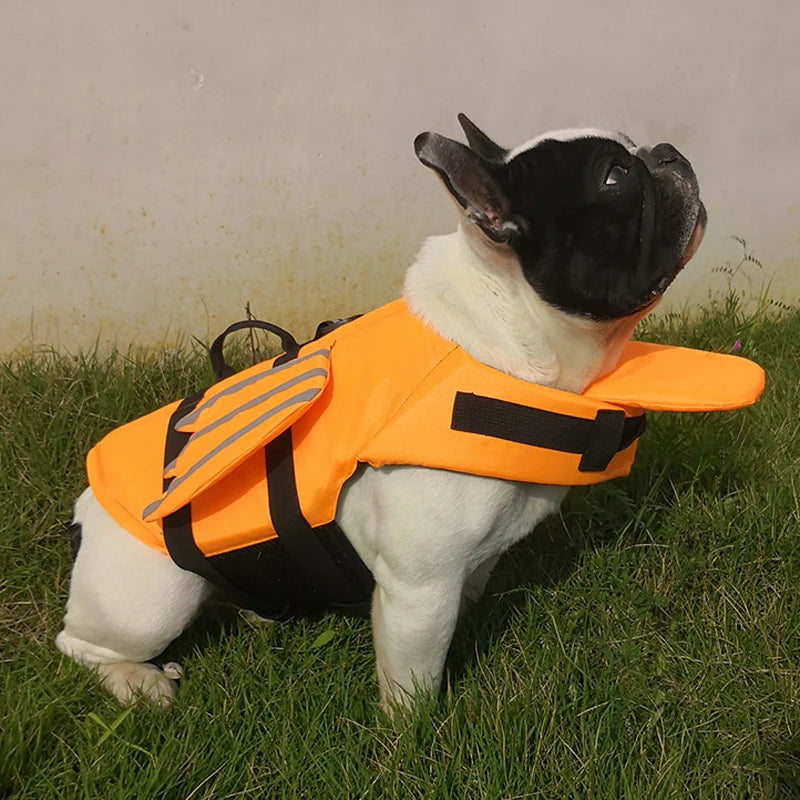 Piang Gouer Dog Life Vest Summer Swimwear With Reflective Wing