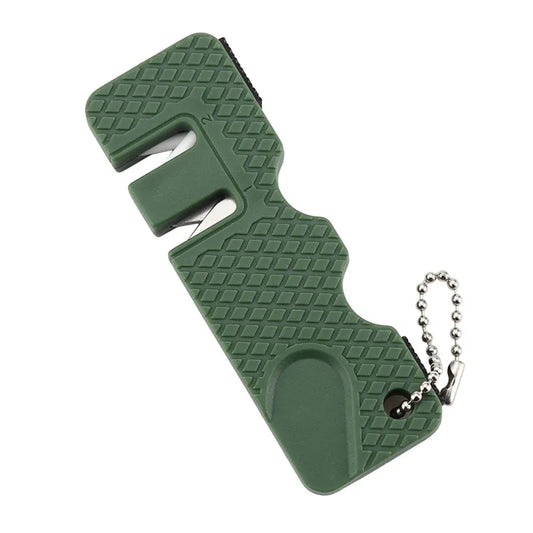 Ceramic Keychain Whetstone Knife Sharpener Carbide Scissor Diamond Tool