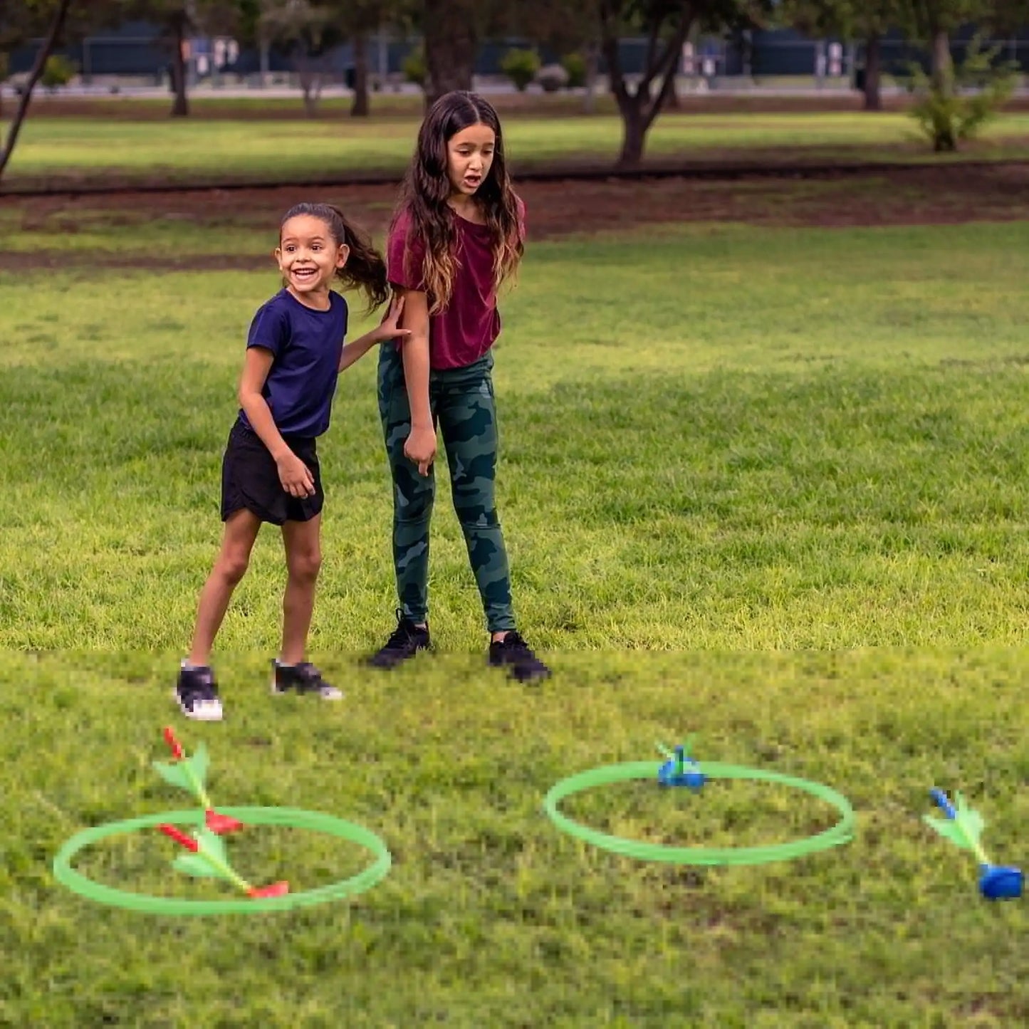 Joyfy Glow In The Dark Lawn Darts Game Set Outdoors