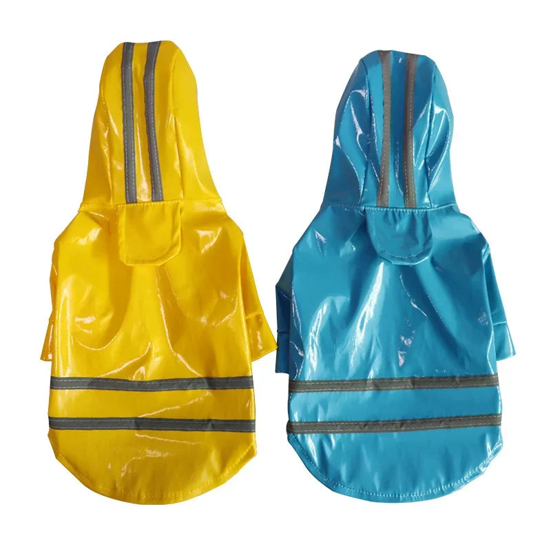 Waterproof PU Dog Raincoat With Hood For Pets