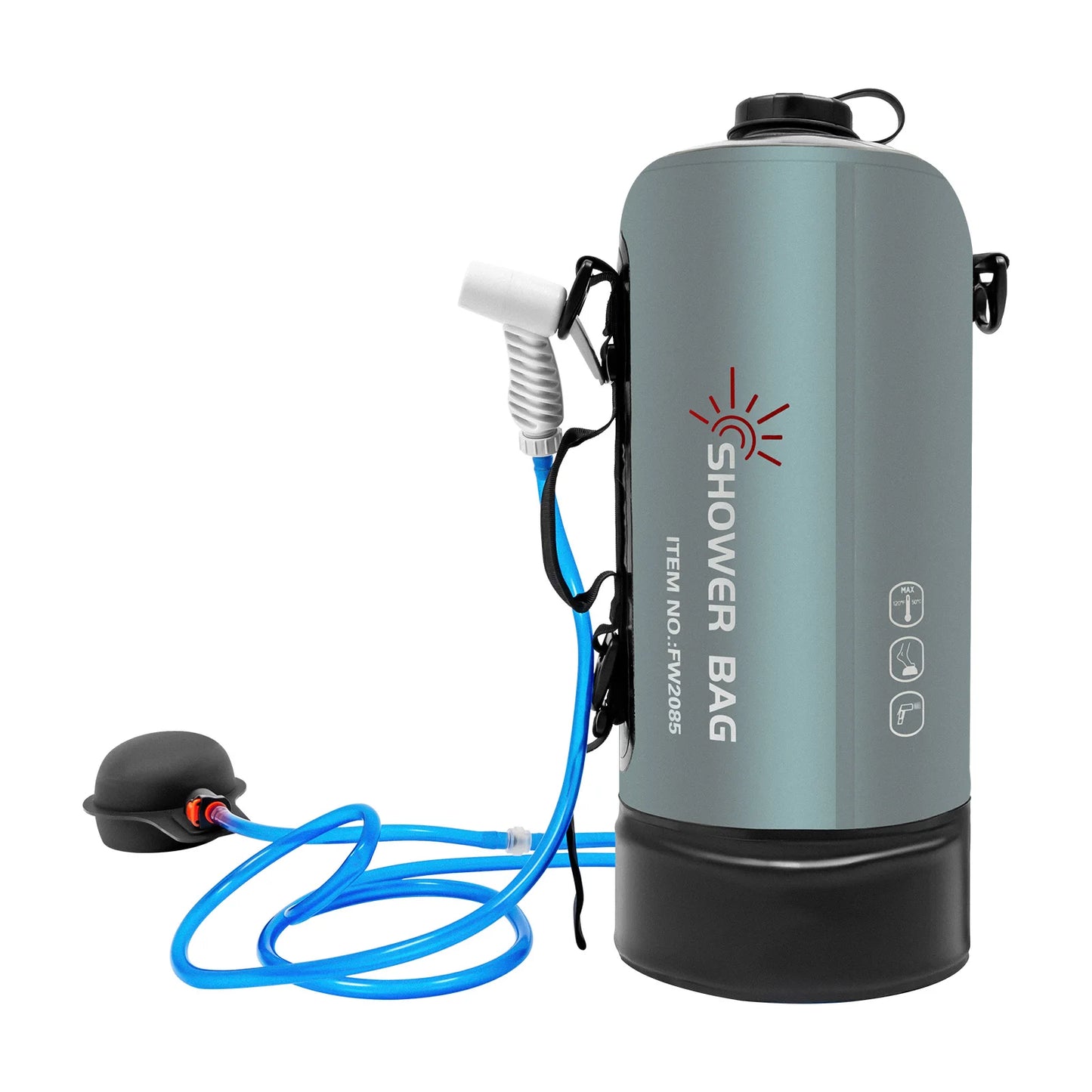 Bymaocar Portable Camping Shower Bag Foldable Solar Water Bag Outdoor