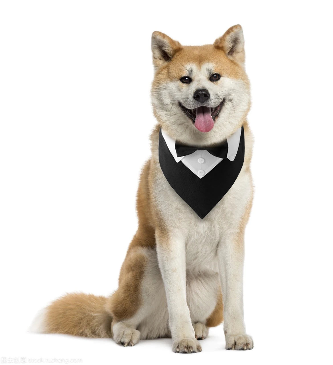 Sucado Bow Tie Dog Collar Tuxedo Bandana For Pets Wedding