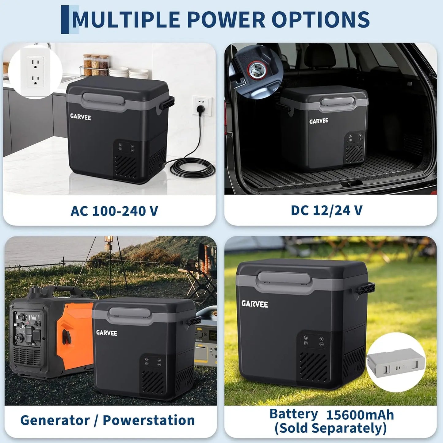 HiMISS Car Refrigerator Portable Freezer With Inverter Compressor