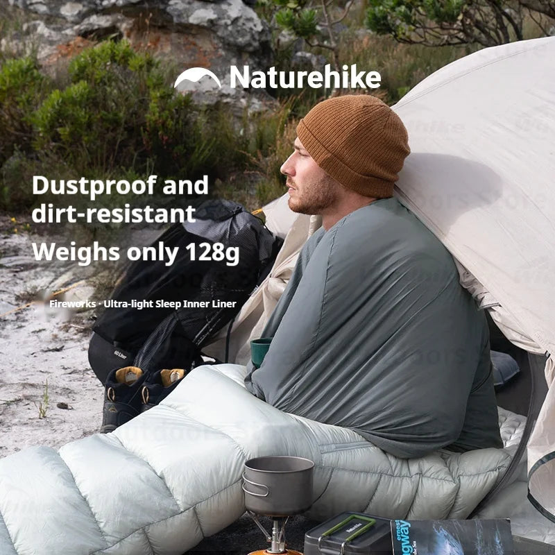Ultralight 128g Sleeping Bag Liner Cotton Filled for Camping