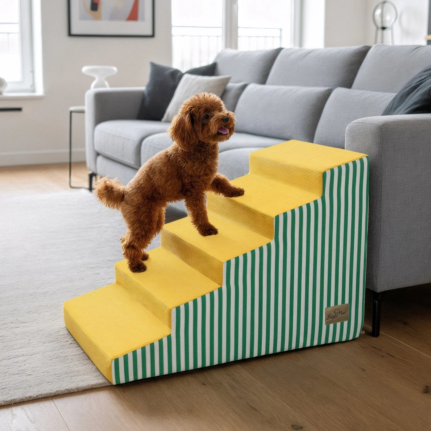 Dog Bed And Sofa Stairs With High Density Foam Ramp