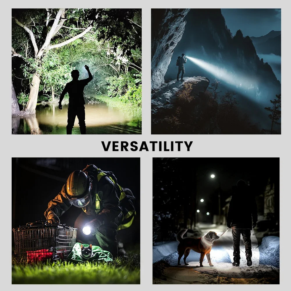 Sofirn SK40 SFT70 LED Flashlight 3200LM 580m Long-Range Spotlight Rechargeable