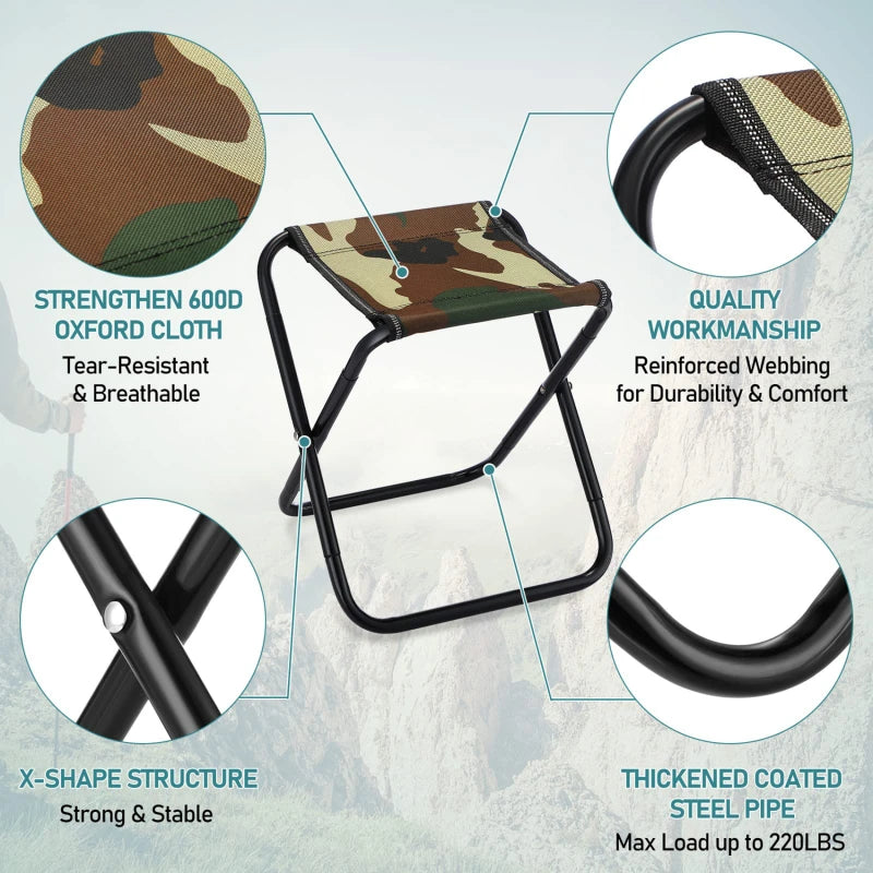 Portable Aluminum Outdoor Folding Chair With Carry Bag For Camping