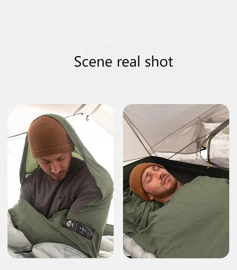 Ultralight 128g Sleeping Bag Liner Cotton Filled for Camping