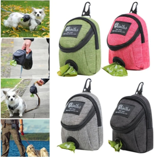 MOONBIFFY Portable Dog Training Treat Bag Dispenser Waist Pouch
