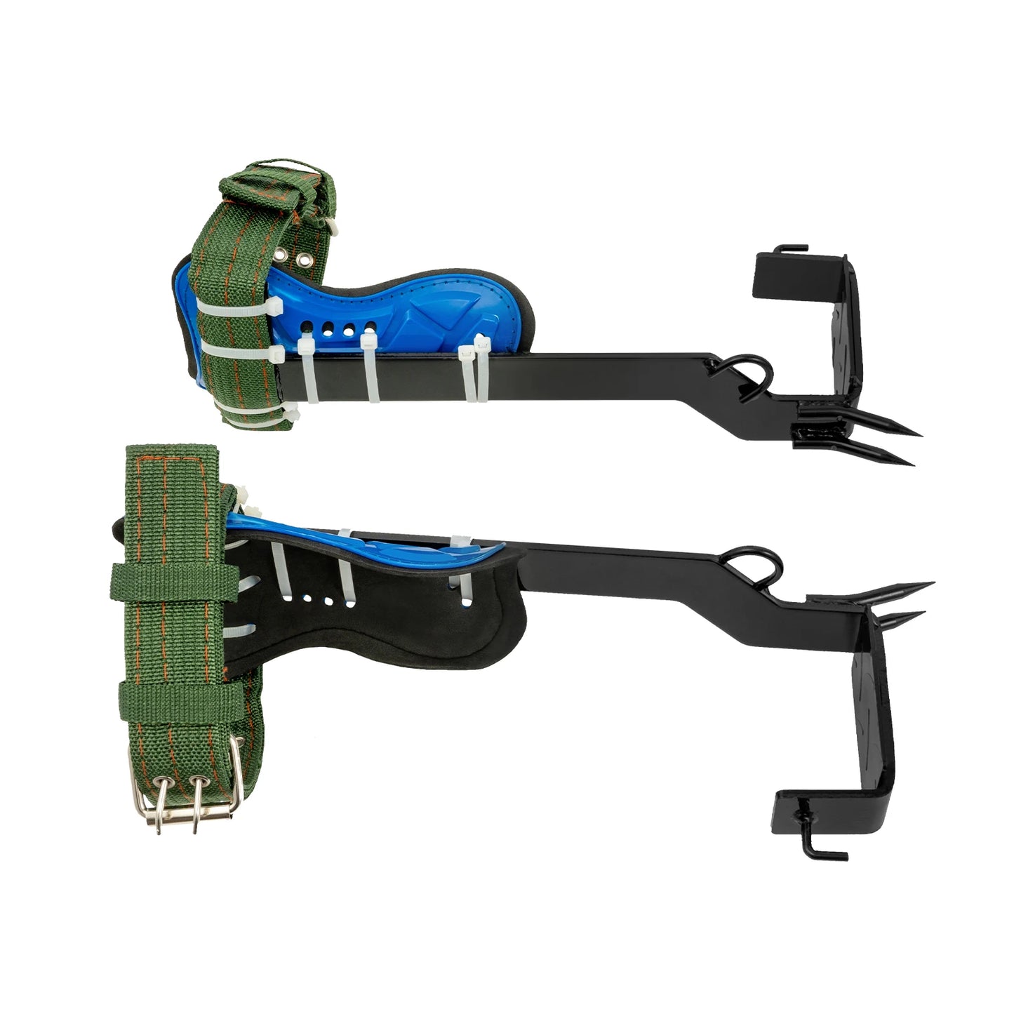 Professional Tree Climbing Spikes Kit With Safety Harness Capacity 220lbs