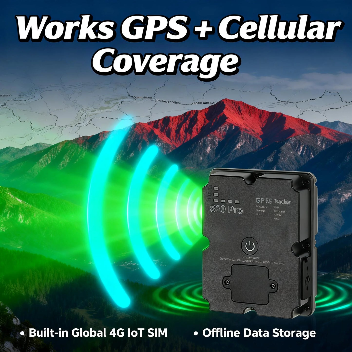 Wanwaytech 4G GPS Tracker For Hiking With S Os And Waterproof Design