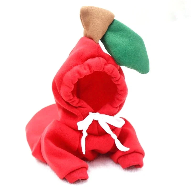 Wangmeow Warm Fleece Cute Fruit Hoodie For Small Dogs