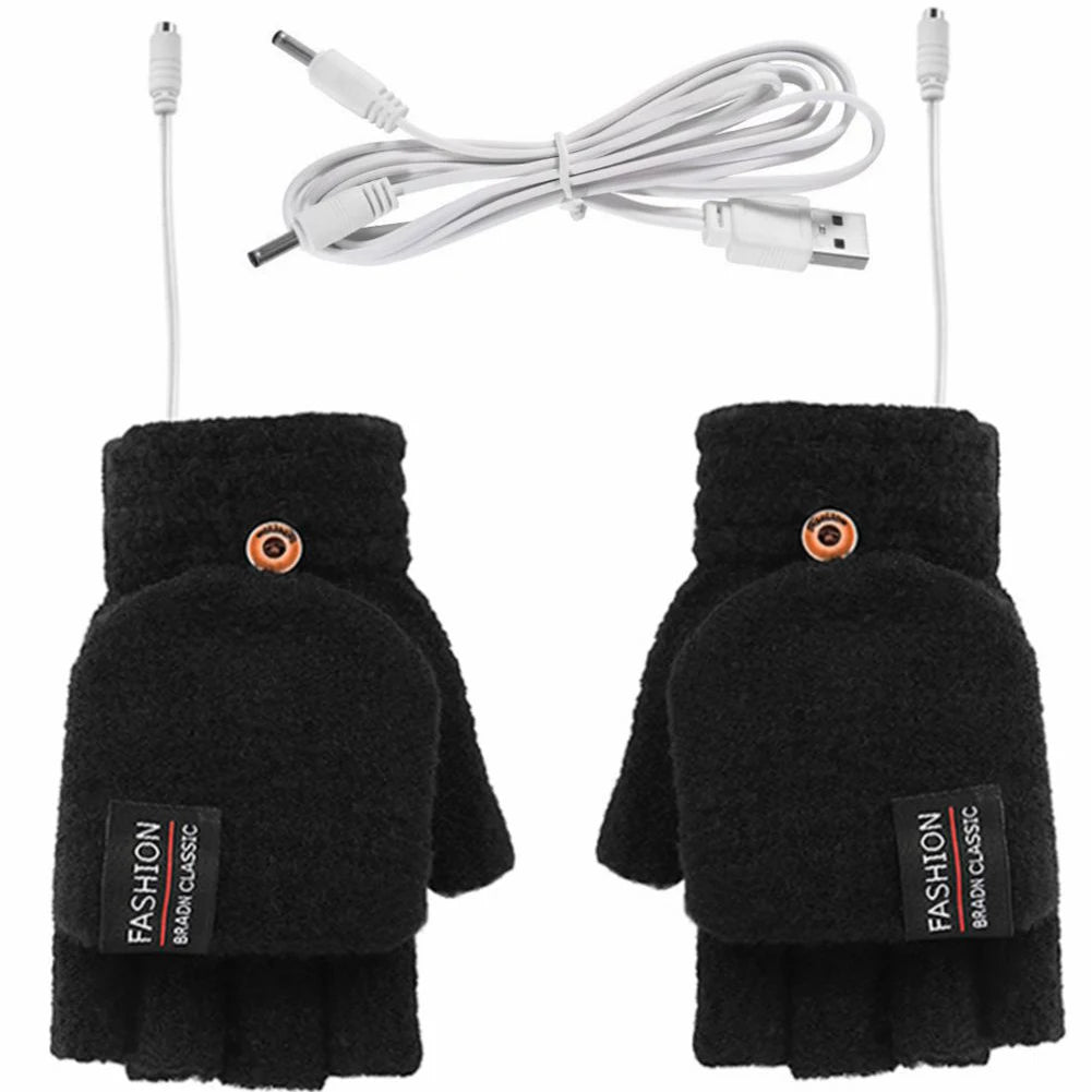 USB Electric Heating Gloves for Sports and Winter Activities