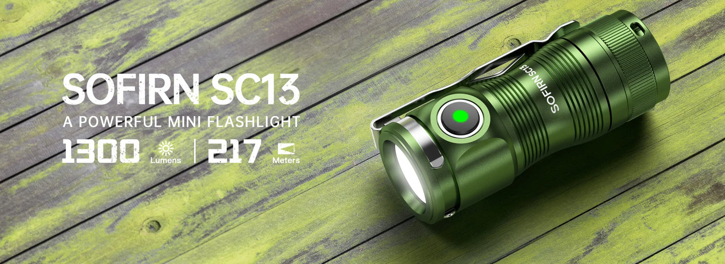 Sofirn Mini SC13 SST40 LED 1300 Lumen Tactical Flashlight