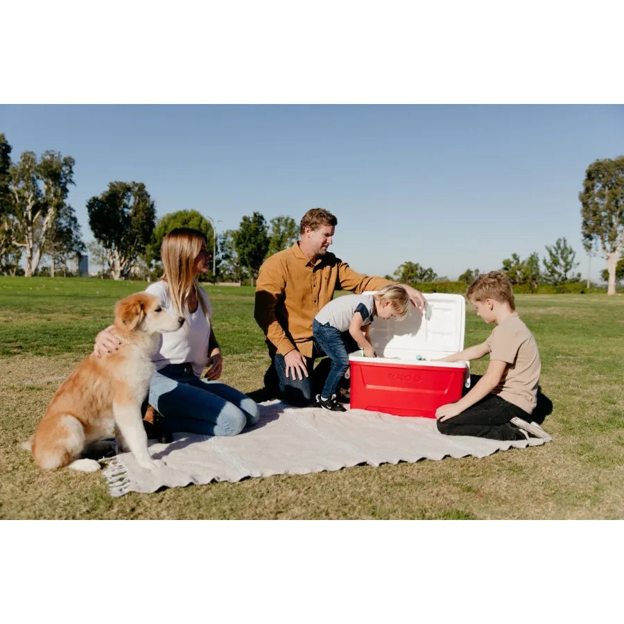 Hard Sided Ice Chest Cooler Durable Insulated Portable For Outdoors