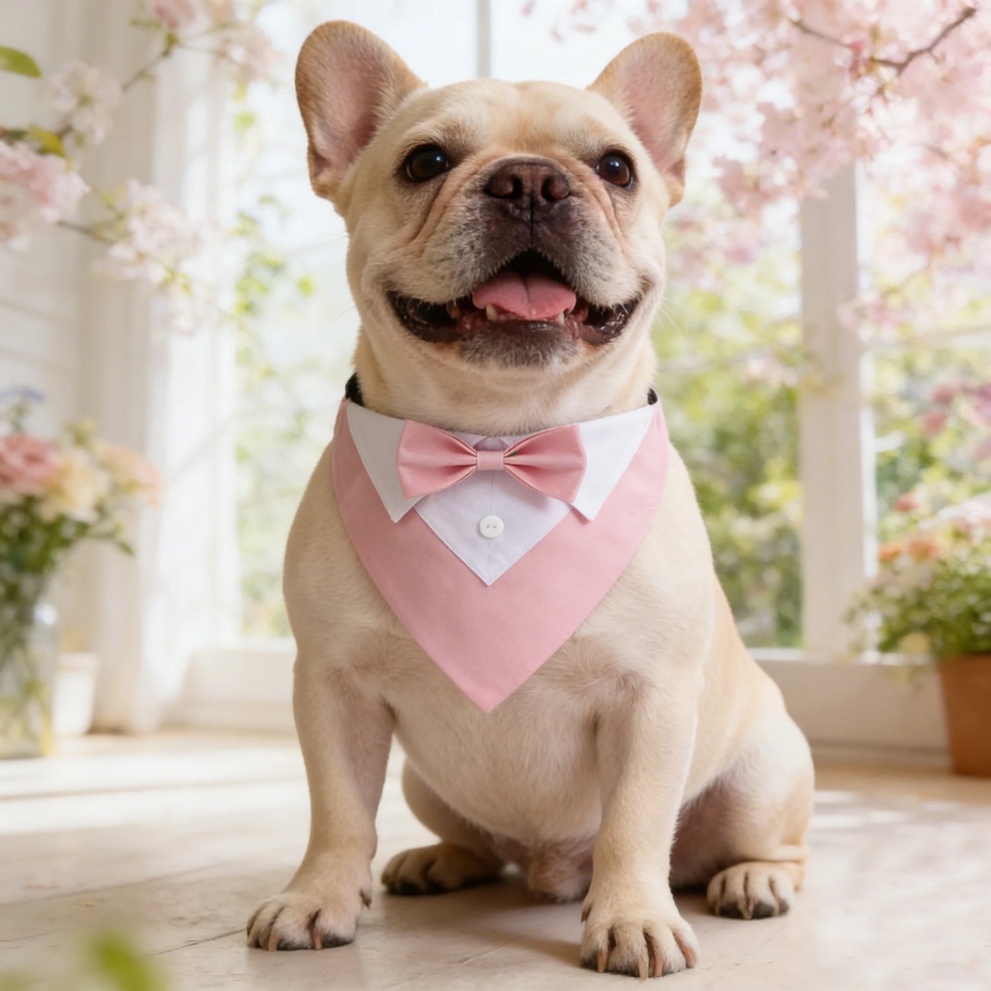 Sucado Bow Tie Dog Collar Tuxedo Bandana For Pets Wedding