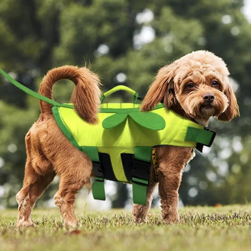 Dog Life Vest For Boating Ripstop Waterproof With Handle