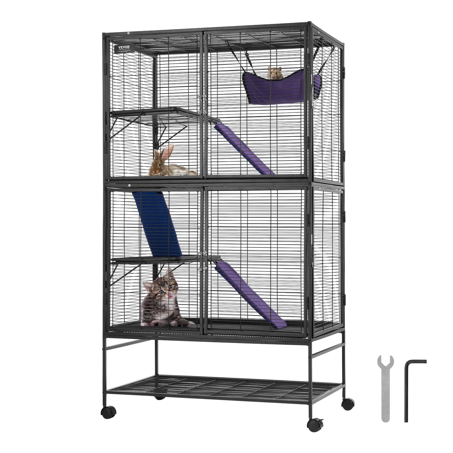 SucceBuy 4-Tier Critter Nation Cage For Small Animals