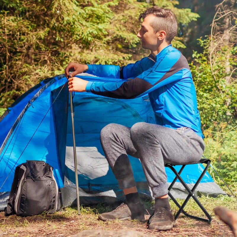 Portable Aluminum Outdoor Folding Chair With Carry Bag For Camping